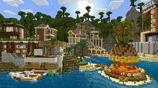 Screenshot of the Minecraft Bedrock Marketplace product Millionaire Mansion$ created by Heropixel Games.