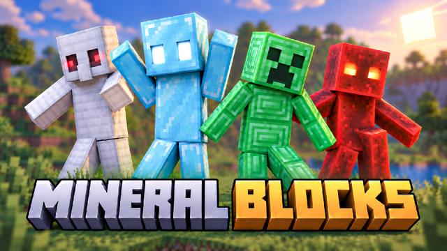 Thumbnail of the Minecraft Bedrock Marketplace product Mineral Blocks created by Heropixel Games.