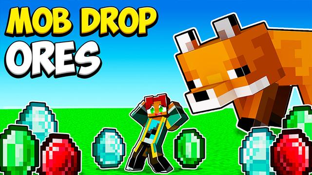 Thumbnail of the Minecraft Bedrock Marketplace product Mob Drop Ores created by Heropixel Games.