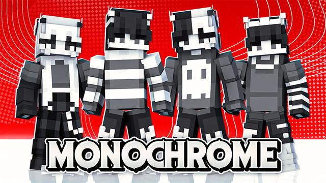 Thumbnail of the Minecraft Bedrock Marketplace product Monochrome created by Heropixel Games.