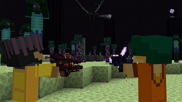 Screenshot of the Minecraft Bedrock Marketplace product More Zombies created by Heropixel Games.