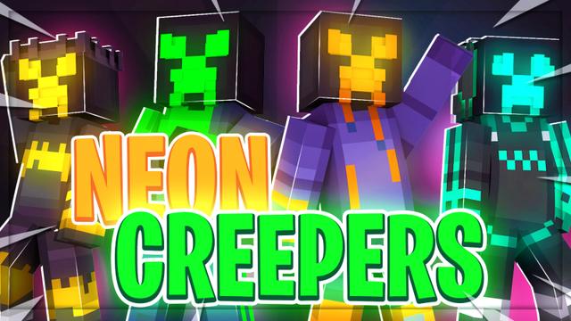 Thumbnail of the Minecraft Bedrock Marketplace product Neon Creeper created by Heropixel Games.