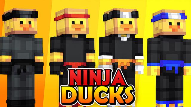 Thumbnail of the Minecraft Bedrock Marketplace product Ninja Ducks created by Heropixel Games.