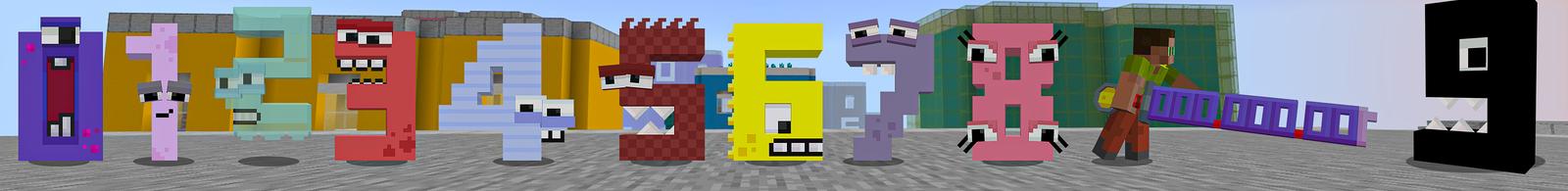 Panorama of the Minecraft Bedrock Marketplace product Number Lore created by Heropixel Games.