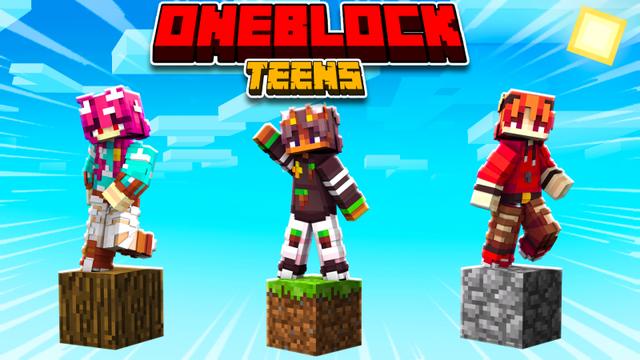 Thumbnail of the Minecraft Bedrock Marketplace product OneBlock Teens created by Heropixel Games.