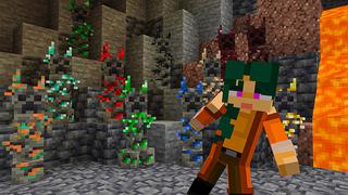 Screenshot of the Minecraft Bedrock Marketplace product Ore Creepers created by Heropixel Games.