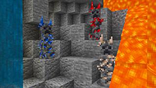 Screenshot of the Minecraft Bedrock Marketplace product Ore Creepers created by Heropixel Games.