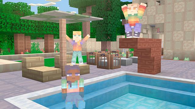 Screenshot of the Minecraft Bedrock Marketplace product Pastel Paradise created by Heropixel Games.