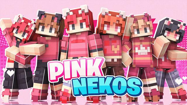 Thumbnail of the Minecraft Bedrock Marketplace product Pink Nekos created by Heropixel Games.