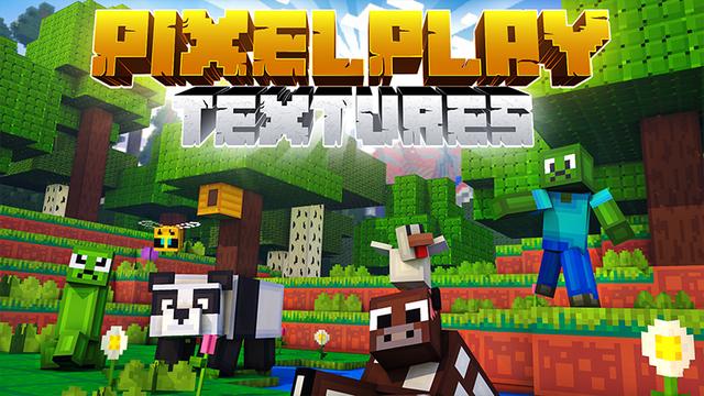 Thumbnail of the Minecraft Bedrock Marketplace product PixelPlay Textures created by Heropixel Games.