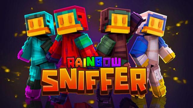 Thumbnail of the Minecraft Bedrock Marketplace product Rainbow Sniffer created by Heropixel Games.