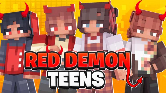 Thumbnail of the Minecraft Bedrock Marketplace product Red Demon Teens created by Heropixel Games.