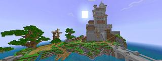 Panorama of the Minecraft Bedrock Marketplace product Roleplay Castle created by Heropixel Games.