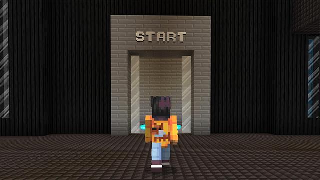 Screenshot of the Minecraft Bedrock Marketplace product Rooftop Parkour created by Heropixel Games.