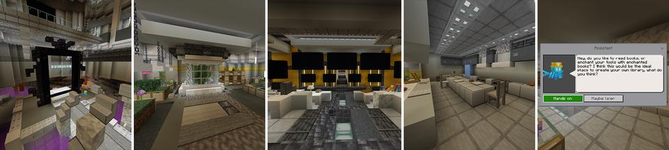 Panorama of the Minecraft Bedrock Marketplace product Safest Bunker created by Heropixel Games.