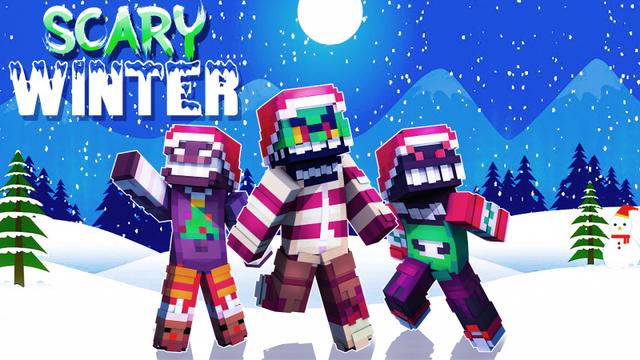 Thumbnail of the Minecraft Bedrock Marketplace product Scary Winter created by Heropixel Games.