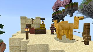 Screenshot of the Minecraft Bedrock Marketplace product Skyblock: Caves created by Heropixel Games.