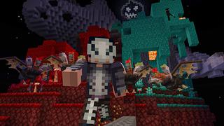 Screenshot of the Minecraft Bedrock Marketplace product Skyblock Horror created by Heropixel Games.