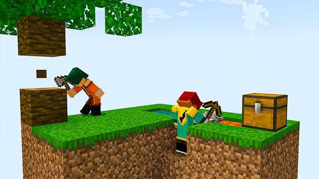 Screenshot of the Minecraft Bedrock Marketplace product Skyblock Jungle created by Heropixel Games.