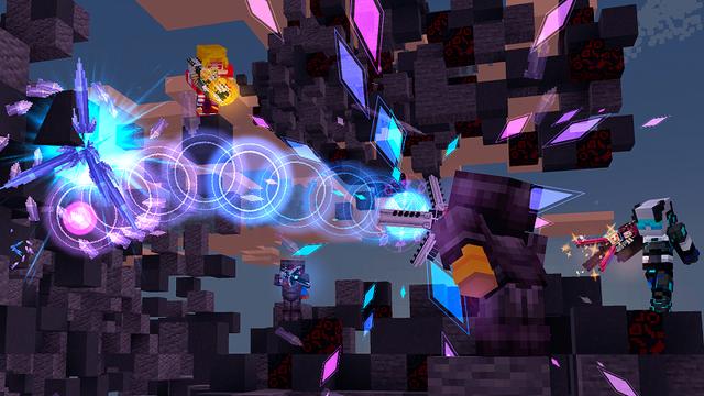 Screenshot of the Minecraft Bedrock Marketplace product Sulfur Blaster Add-On created by Heropixel Games.