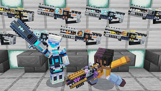 Screenshot of the Minecraft Bedrock Marketplace product Sulfur Blaster Add-On created by Heropixel Games.