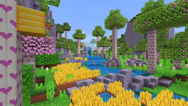 Screenshot of the Minecraft Bedrock Marketplace product Sweet Cute Textures created by Heropixel Games.