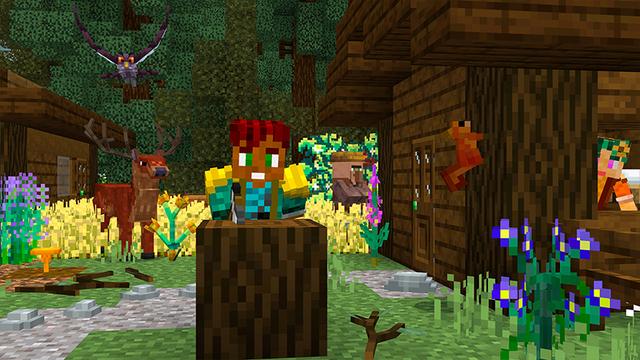 Screenshot of the Minecraft Bedrock Marketplace product Taiga Survival created by Heropixel Games.