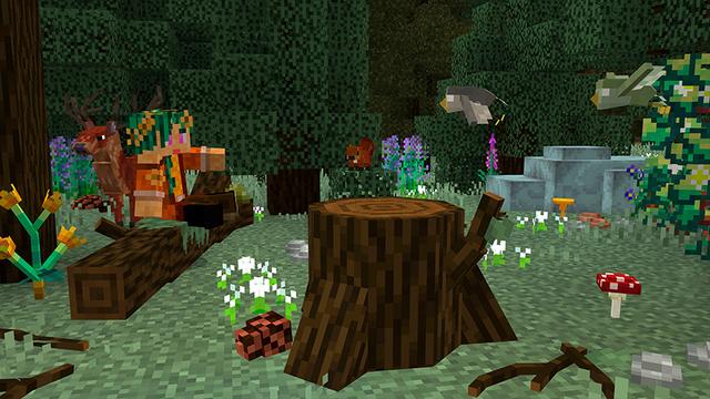 Screenshot of the Minecraft Bedrock Marketplace product Taiga Survival created by Heropixel Games.