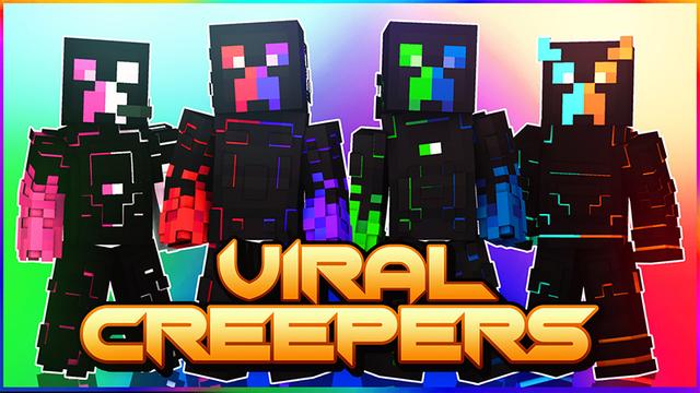 Thumbnail of the Minecraft Bedrock Marketplace product Viral Creepers created by Heropixel Games.