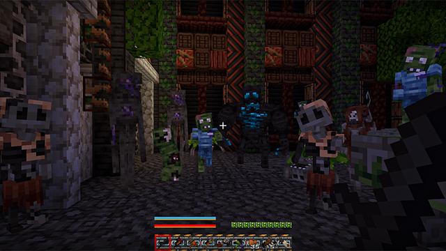 Screenshot of the Minecraft Bedrock Marketplace product Zombie Apocalypse created by Heropixel Games.