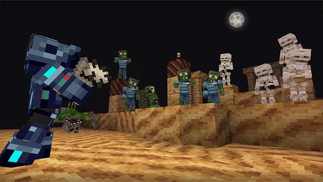 Screenshot of the Minecraft Bedrock Marketplace product Zombie Apocalypse created by Heropixel Games.