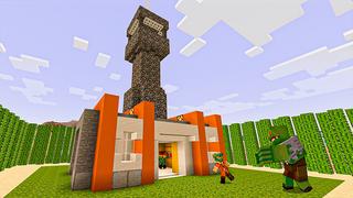 Screenshot of the Minecraft Bedrock Marketplace product Zombie Bunker created by HeroPixels.