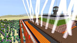 Screenshot of the Minecraft Bedrock Marketplace product Zombie Bunker created by HeroPixels.