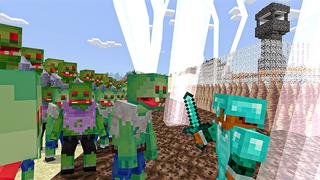 Screenshot of the Minecraft Bedrock Marketplace product Zombie Bunker created by HeroPixels.