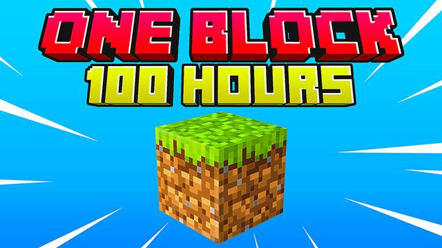 Thumbnail of the Minecraft Bedrock Marketplace product 100 Stunden ein Block created by Heropixel Games.