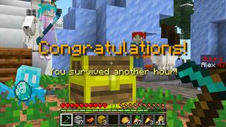 Screenshot of the Minecraft Bedrock Marketplace product 100 Hours Skyblock created by Heropixel Games.