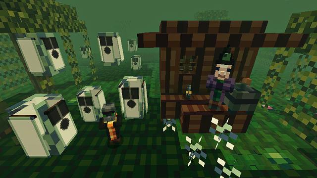 Screenshot of the Minecraft Bedrock Marketplace product 4Bit Horror created by Heropixel Games.