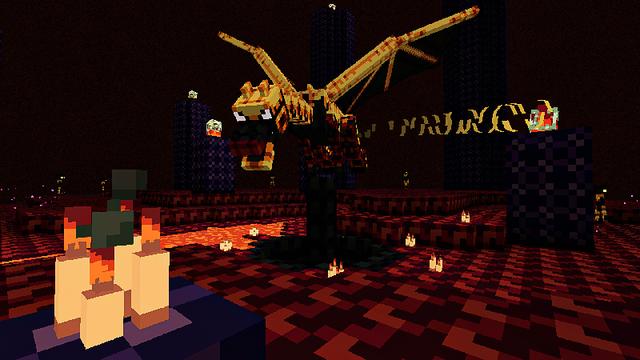 Screenshot of the Minecraft Bedrock Marketplace product 4Bit Horror created by Heropixel Games.