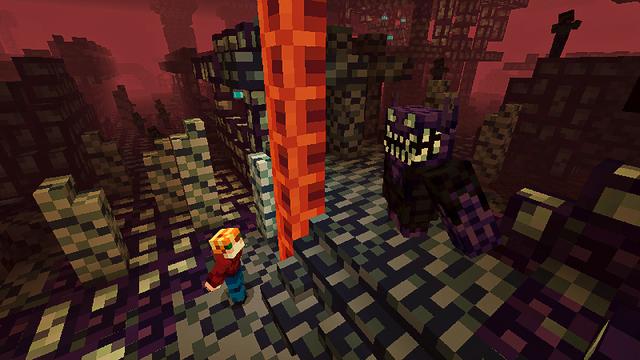 Screenshot of the Minecraft Bedrock Marketplace product 4Bit Horror created by Heropixel Games.