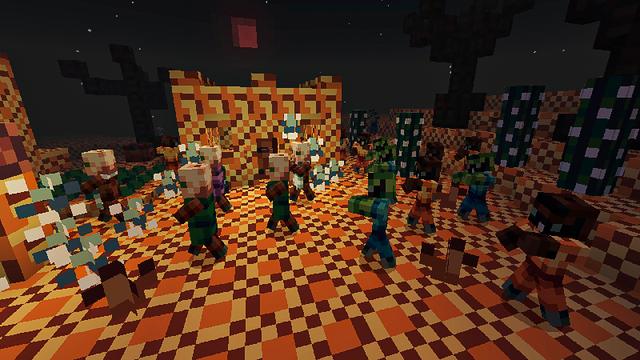 Screenshot of the Minecraft Bedrock Marketplace product 4Bit Horror created by Heropixel Games.