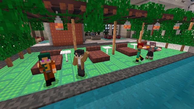 Screenshot of the Minecraft Bedrock Marketplace product 8Bit Modern created by Heropixel Games.