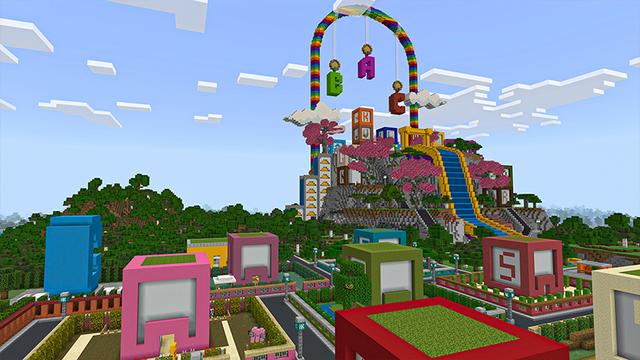Screenshot of the Minecraft Bedrock Marketplace product Alphabet-Buchstaben created by Heropixel Games.