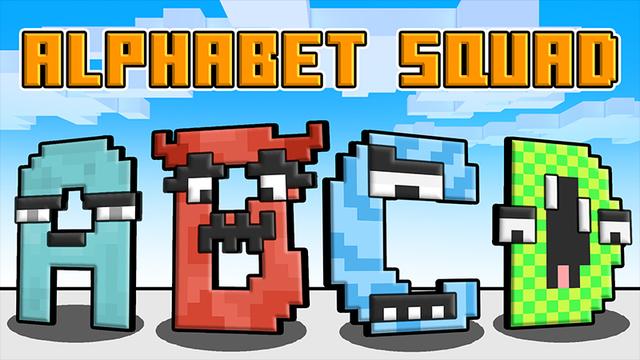 Thumbnail of the Minecraft Bedrock Marketplace product Alphabet Squad created by Heropixel Games.