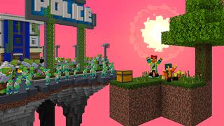 Screenshot of the Minecraft Bedrock Marketplace product Apocalypse Skyblock created by Heropixel Games.