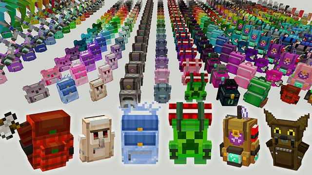 Screenshot of the Minecraft Bedrock Marketplace product Backpacks Expansion created by Heropixel Games.