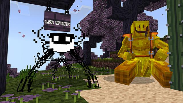 Screenshot of the Minecraft Bedrock Marketplace product Backrooms Textures created by Heropixel Games.