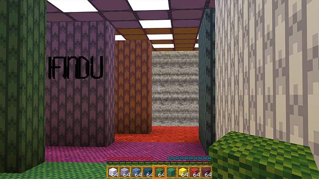 Screenshot of the Minecraft Bedrock Marketplace product Backrooms Textures created by Heropixel Games.