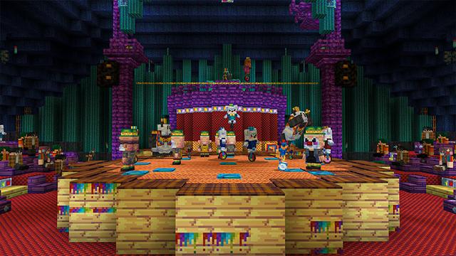 Screenshot of the Minecraft Bedrock Marketplace product Circus Textures created by HeroPixels.