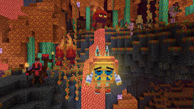 Screenshot of the Minecraft Bedrock Marketplace product Circus Textures created by HeroPixels.