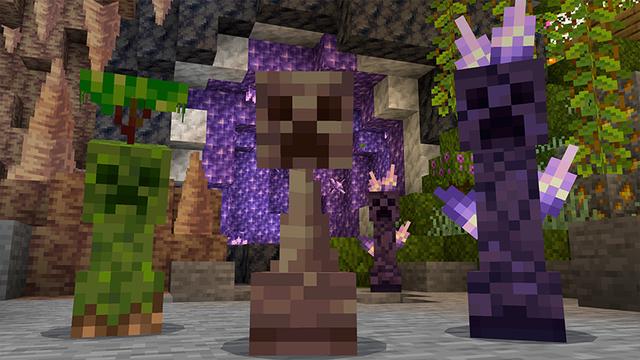 Screenshot of the Minecraft Bedrock Marketplace product CREEPERS created by Heropixel Games.